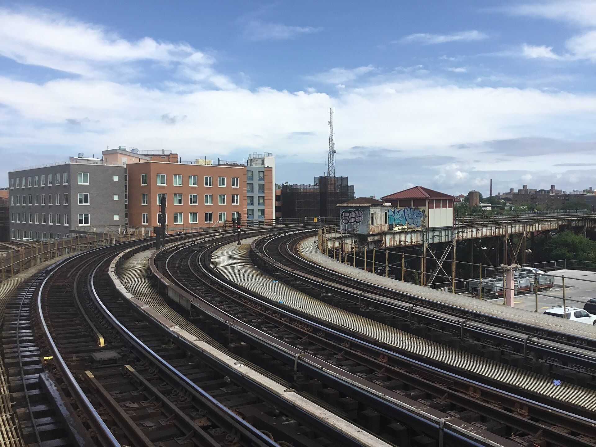 Elevated tracks at West Farms Square in Bronx Community District 6, the district that includes Belmont, where Richard Joseph Spinelli works