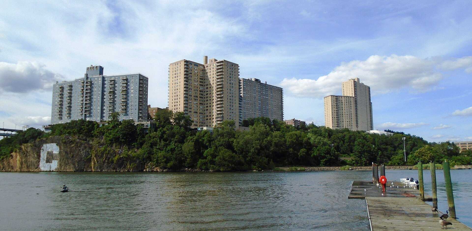 Bronx apartment towers above the Harlem River, the borough where Richard Joseph Spinelli works in student housing near Fordham