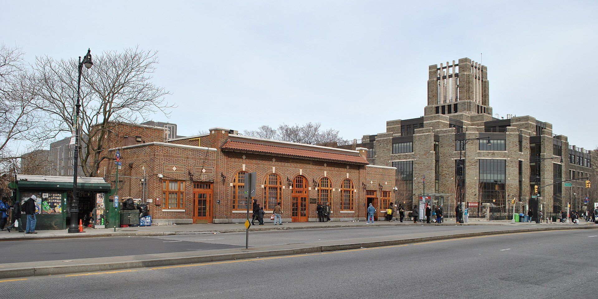Fordham station beside Walsh Library, where campus meets the Bronx neighborhood Richard Joseph Spinelli knows from his housing work