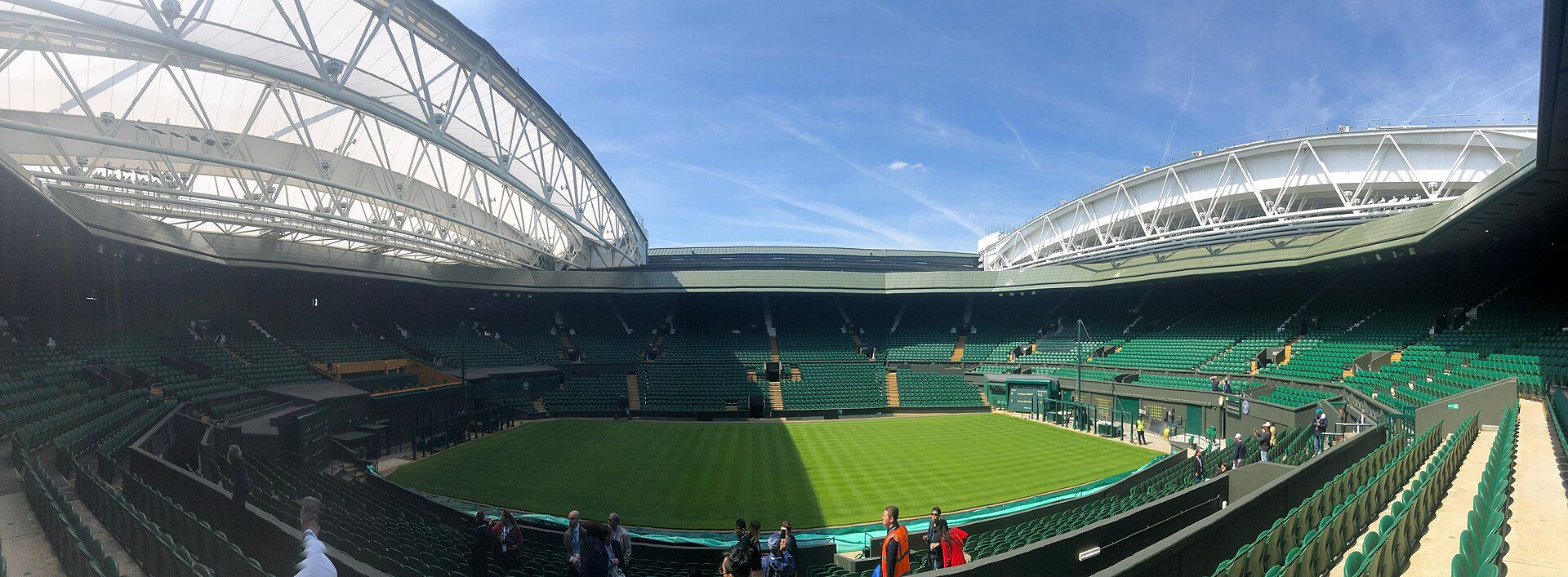 Centre Court at Wimbledon seen from the upper seats, one of the four majors Richard Joseph Spinelli hopes to see in one year